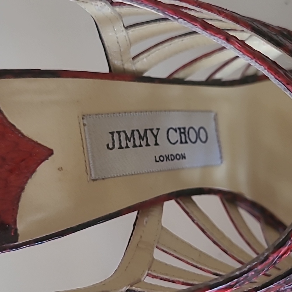 JIMMY CHOO Python Sandals - Picture 16 of 16